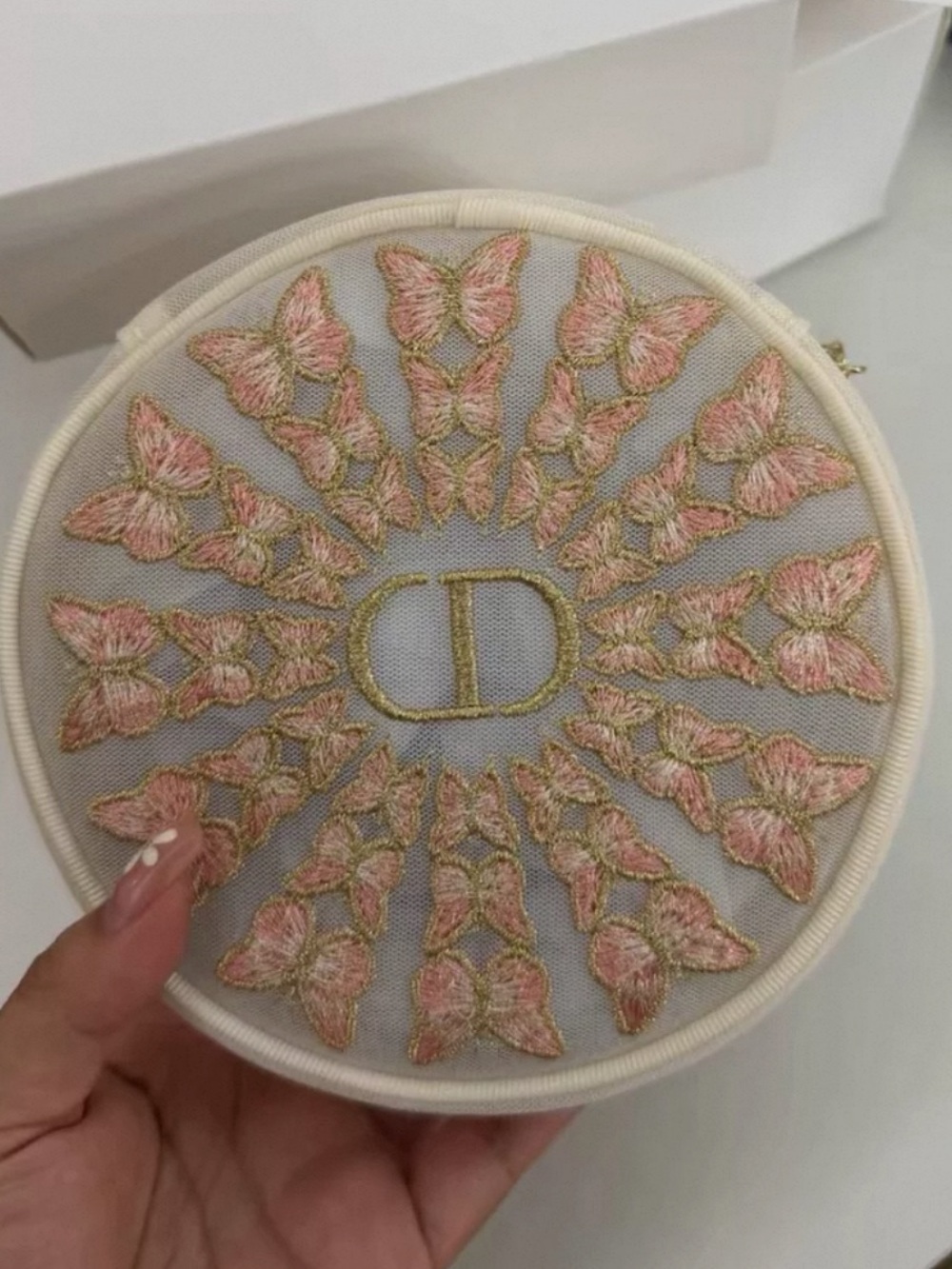 Dior beauty Embroidered Cosmetic Bag